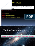 Practical 4 (DLS) : Topic: Prepare Power Point Slide On A Specific Technical Topic and Give A Short Seminar