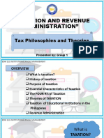 Tax Philosophies and Theories (Group 1)