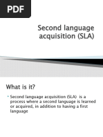 2nd Language Acquisition