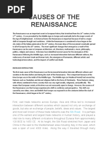 Renaissance Assignment