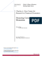 Dissecting Currency Momentum: Charles A. Dice Center For Research in Financial Economics