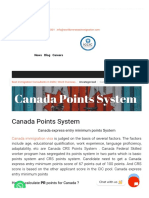 Canada Point System - Canada CRS Point Calculator - World Overseas