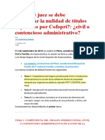 Ante Qué Juez Se Debe Demandar La Nulidad de Títulos Expedidos Por Cofopri