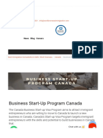 Canada Business Start Up Visa - Canada CRS Point Calculator - Worldoverseasimmigration