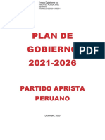 Deficiencias de los planes de gobierno 2021 - análisis APRA