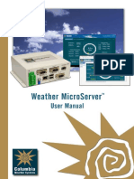 Weather Microserver User Manual