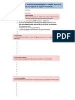 Create Your Own Checklist Based On The AO's. Simplify Them and Ensure You Capture All Aspects of Each AO