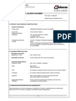 Msds Glass Cleaner