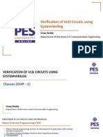 Verification of Vlsi Circuits Using Systemverilog: Vinay Reddy