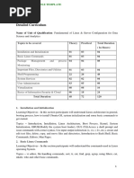 Annexure II Detailed Curriculum of Data Sciences