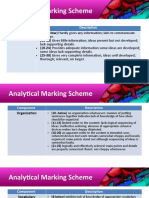 Analytical Marking Scheme: Component Description