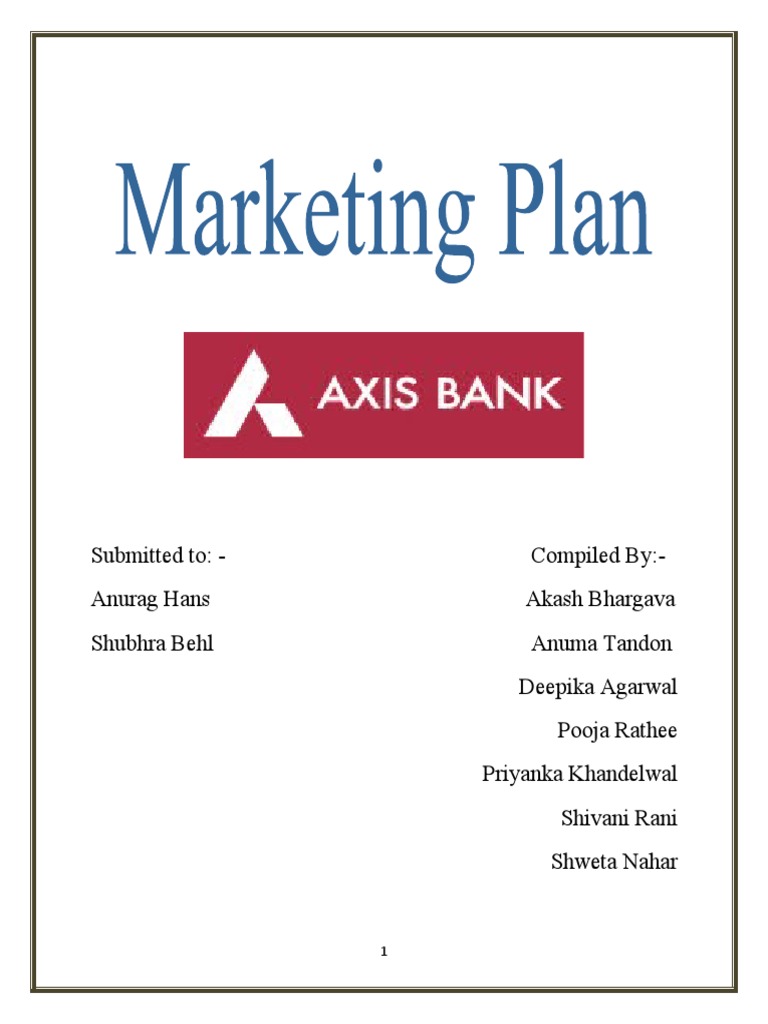 Axis Bank Report PDF Microfinance Banks