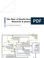 The Role of Health Economics, Research & Planning