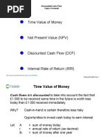 Time Value of Money: Discounted Cash Flow Topics Covered