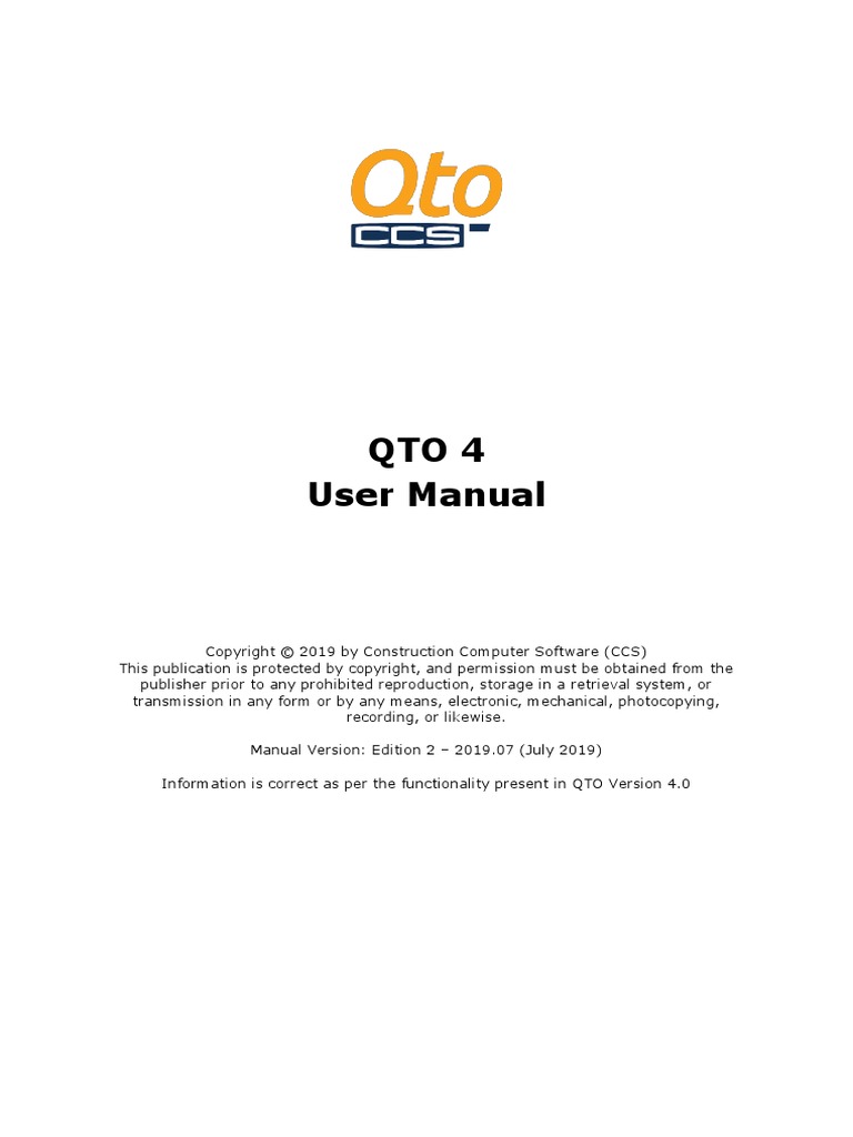 Qto 4 User Manual | PDF | 3 D Computer Graphics | Computer File