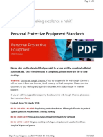 Personal Protective Equipment Standards