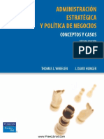 Administración Estratégica y Política de Negocios, 10ma Ed, Thommas y Hunger