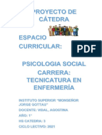 Proyecto de Cátedra Psicología Social
