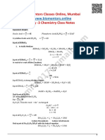 Biomentors Classes Online, Mumbai Day - 3 Chemistry Class Notes