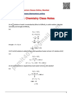 Day - 4: Chemistry Class Notes: Biomentors Classes Online, Mumbai