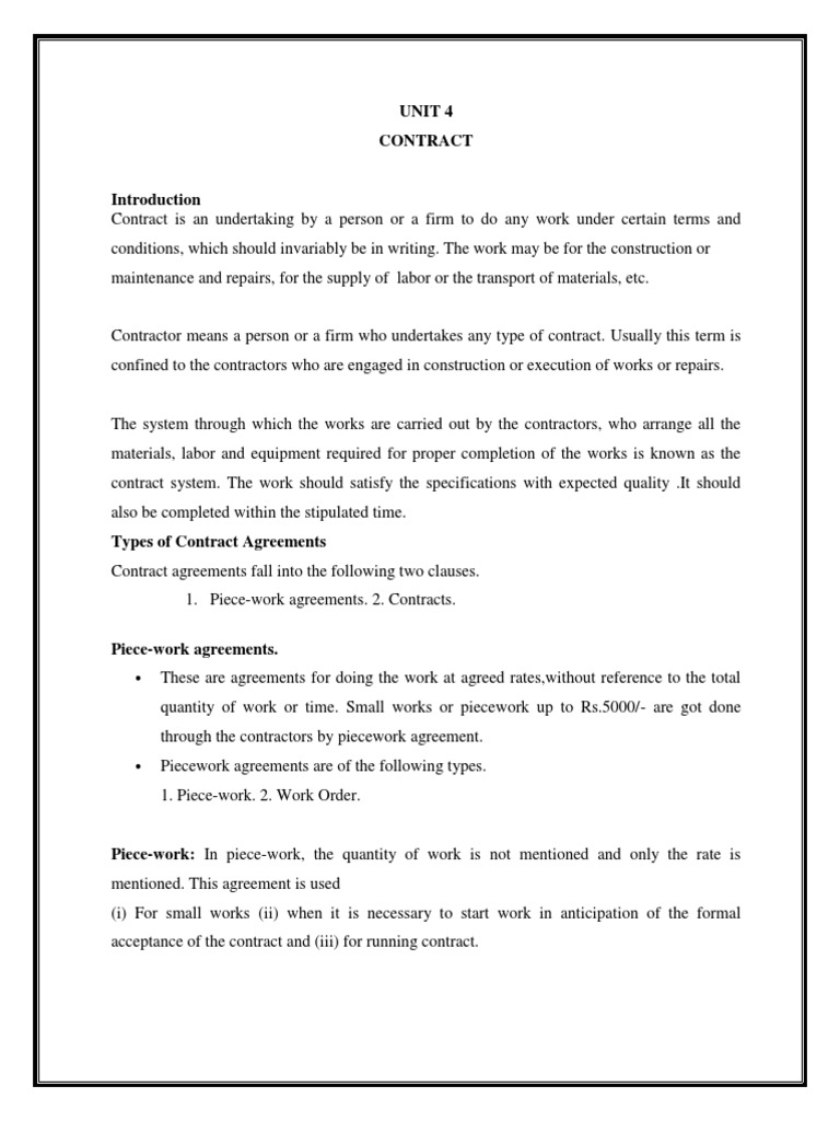 Construction Contract Basics | PDF | Specification (Technical Standard ...
