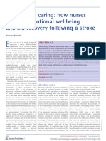 A Culture of Caring: How Nurses Promote Emotional Wellbeing and Aid Recovery Following A Stroke