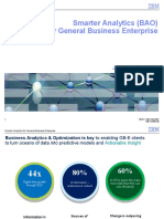 Smarter Analytics (BAO) For General Business Enterprise: January 12, 2012