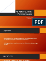 PSYCHOLOGICAL - Psychoanalysis