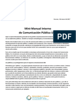 Mini-Manual Interno de Comunicación Pública UDC