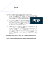 Ganancias y pérdidas patrimoniales por transmisión de acciones