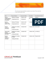 Team Roster Worksheet