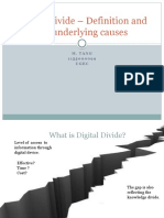Digital Divide - Definition and The Underlying Causes: H. Tang 1 1 5 5 0 0 0 0 9 9 Ugec