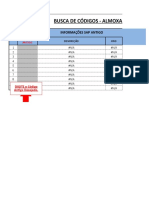 Busca de códigos SAP antigos e novos