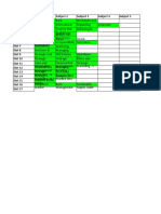 TimeTable For Mock Bid 1 - Term V