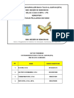 Jadwal Ekstrakurikuler Bta Kelas X Dan Xi - 2021 (Semester 1)