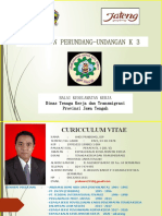 Peraturan Perundang-Undangan K 3: Balai Keselamatan Kerja Dinas Tenaga Kerja Dan Transmigrasi Provinsi Jawa Tengah