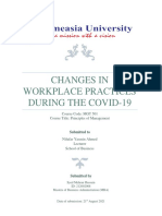 Changes in Workplace Practices During COVID