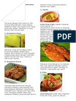 Masakan Tradisional Indonesia Lengkap