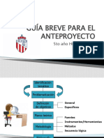 Guia para El Anteproyecto