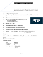 Chapter 20 Depreciation - Method of Depreciation