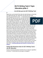 Idea for IELTS Writing Task 2 Topic Education Phần 2