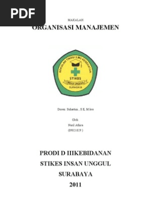 Makalah Organisasi Manajemen