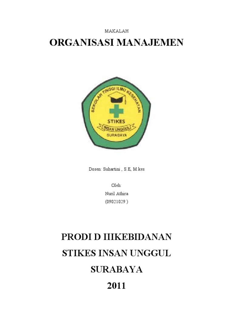 Makalah Organisasi Manajemen