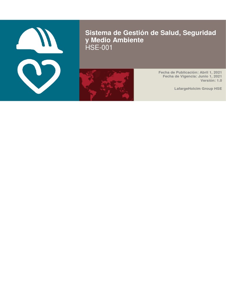 Hse 001 Hse Ms Rev1 0 Esp Pdf Planificación Seguridad Y Salud