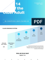 NCM 114 Care of The Older Adult: Ma. Concepcion A. Maico, RN, Man, Edd