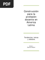 Construccion de la profesion docente en A. Latina.Vaillant