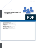 Teams Application Workflow User Manual: October 12, 2020