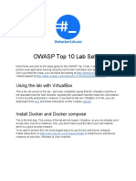 OWASP Top 10 Lab Setup