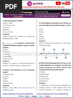 Important Computer Awareness Quiz MCQ PDF For All Competitive Exams