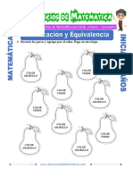 Ejercicios de Clasificación y Equivalencia Para Niños de 5 Años